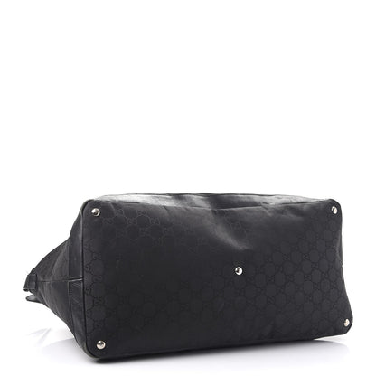 Gucci Nylon Monogram Travel Hobo Black 4 of 19