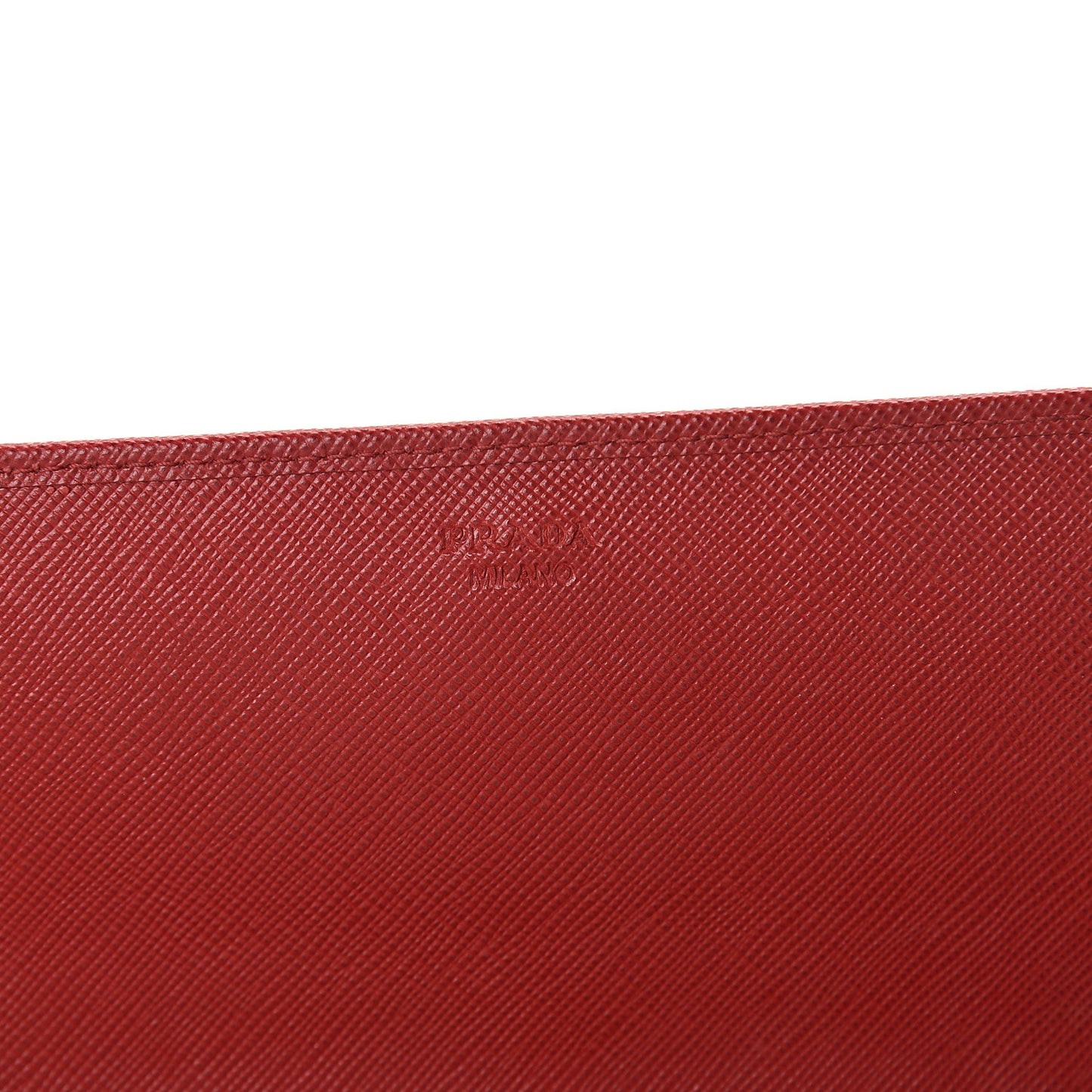 Saffiano Metal Oro Chain Wallet Fuoco