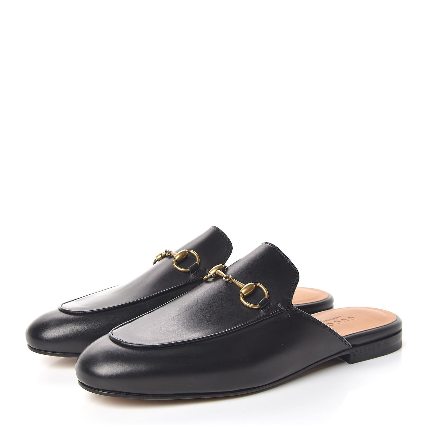 Calfskin Womens Princetown Slippers 37 Black