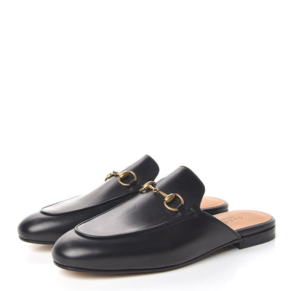 Gucci Calfskin Womens Princetown Slippers 37 Black 3 of 9