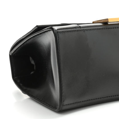 Balenciaga Shiny Box Calfskin Small Hourglass Top Handle Bag Black 8 of 9