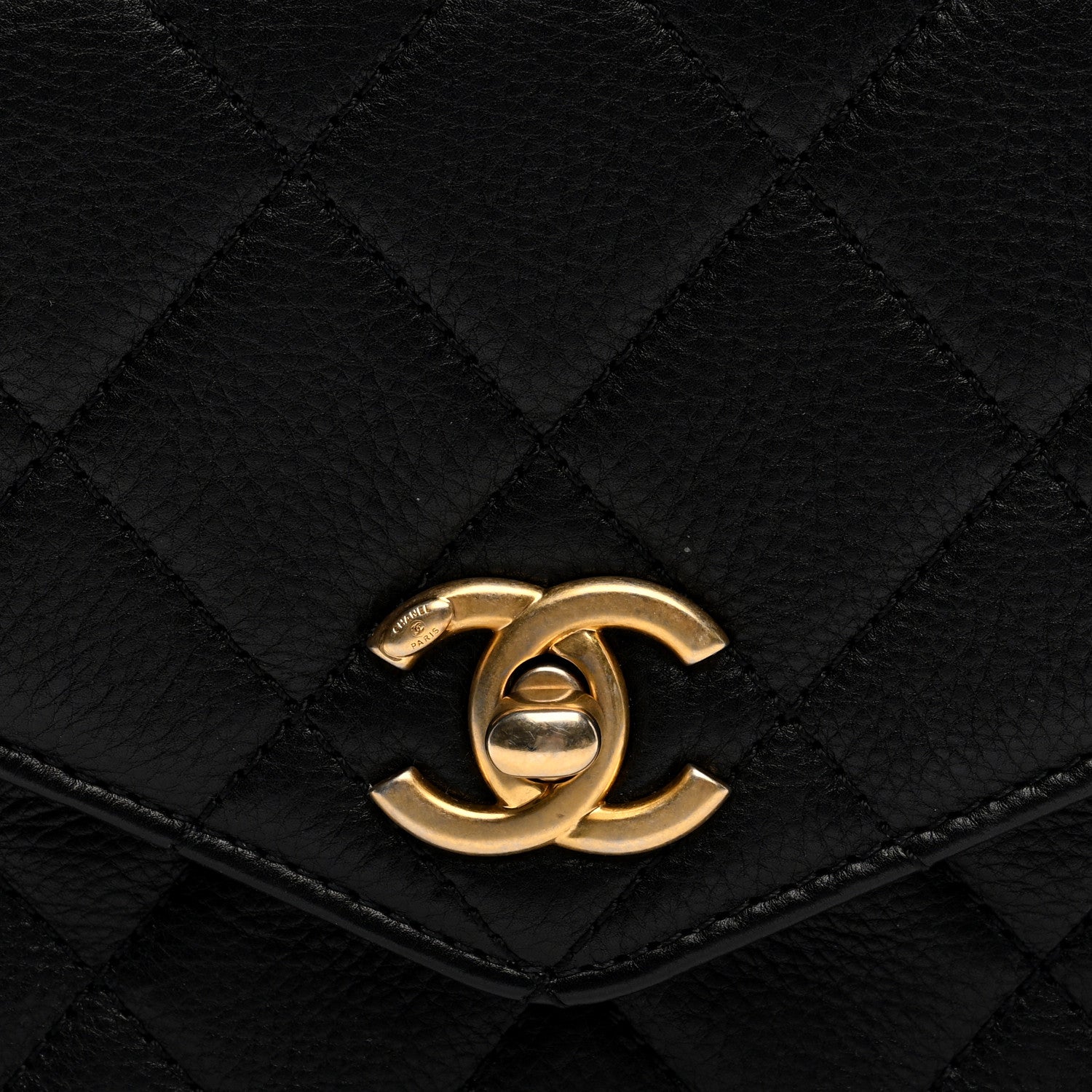Chanel Calfskin Quilted Flap Waist Bag Black 8 of 10