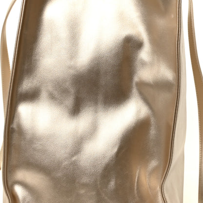 Telfar Metallic Vegan Leather Large Shopping Bag Gold 20 of 22