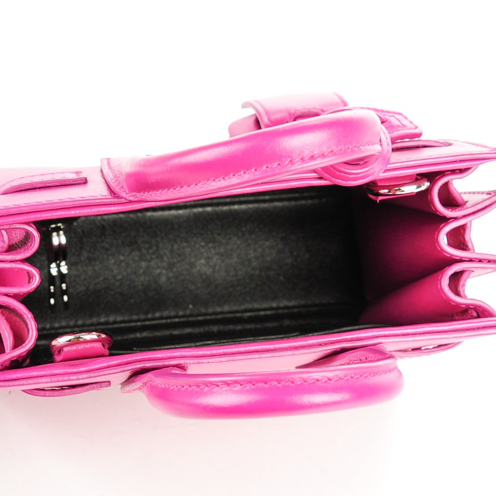 Calfskin Toy Sac De Jour Electric Pink