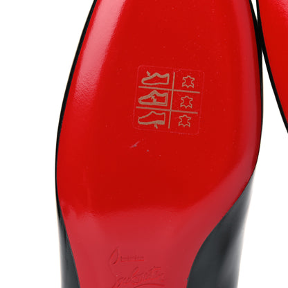 Christian Louboutin Patent Bow 55 Pumps 37 Black 6 of 7