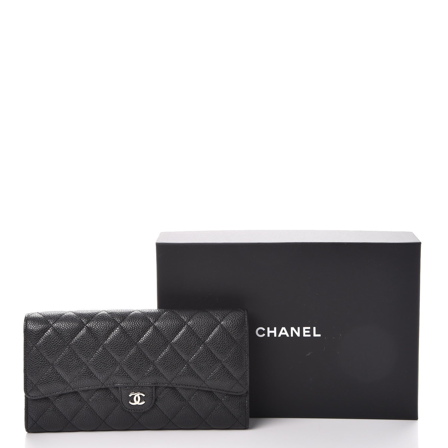Chanel Caviar Quilted Travel Wallet Black 15 of 15