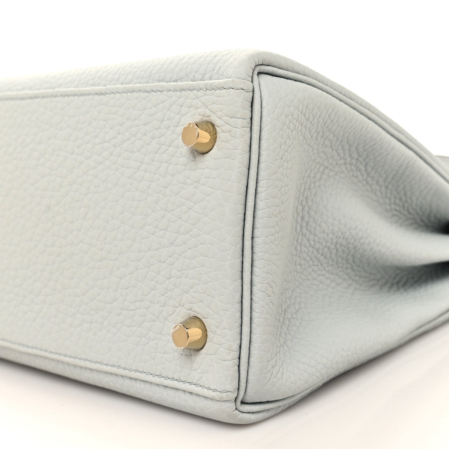 Hermes Taurillon Clemence Kelly Retourne 28 Bleu Pale 10 of 11