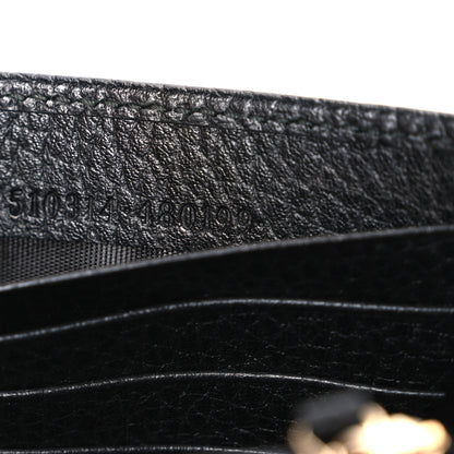 Gucci Dollar Calfskin Interlocking G Chain Wallet Black 7 of 11