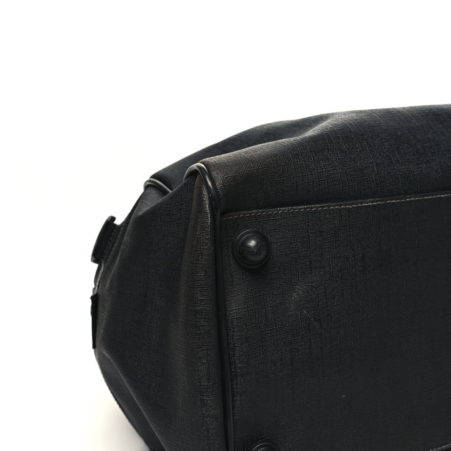Gucci Coated Canvas Interlocking G Duffle Bag Black 10 of 11