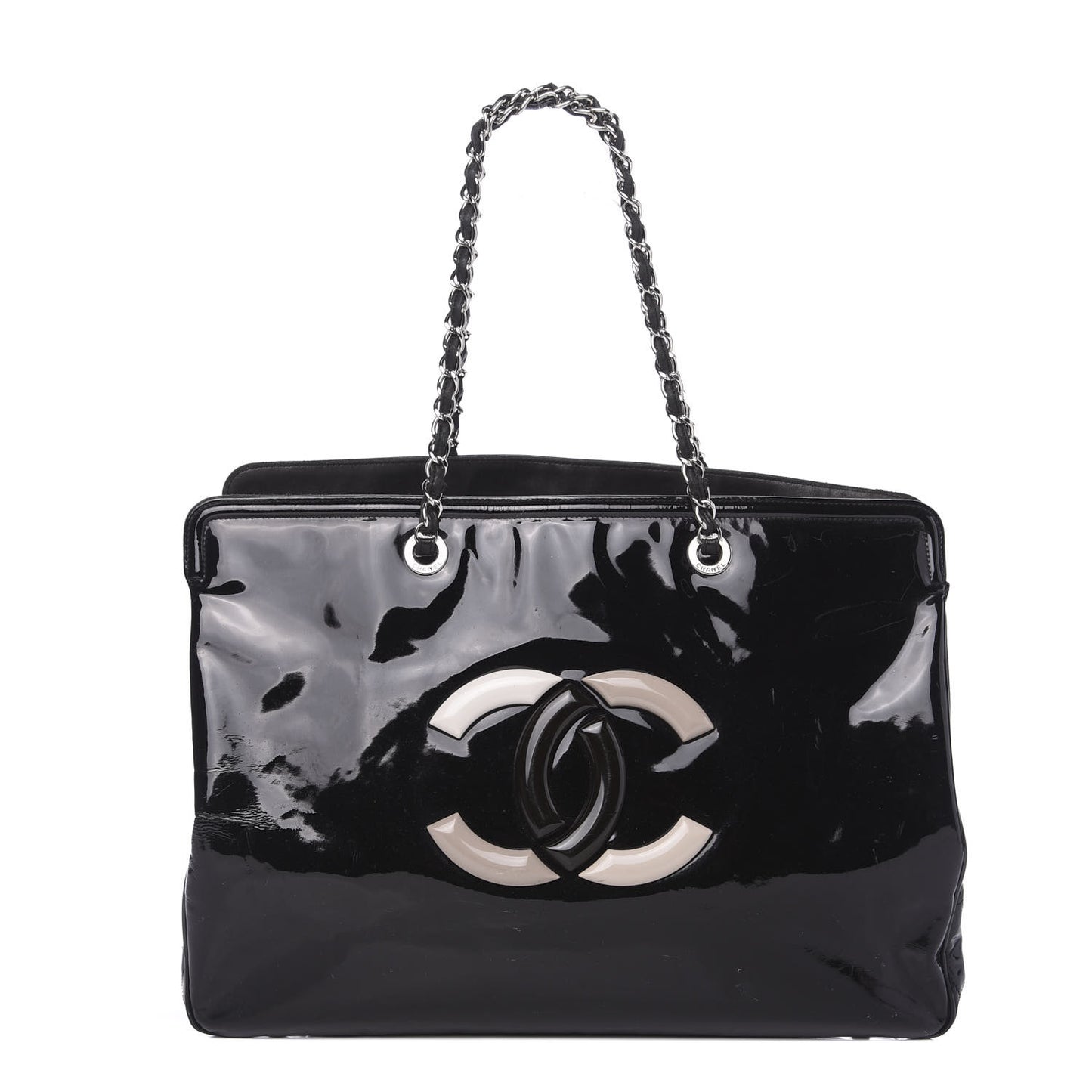 Vinyl XL Lipstick Tote Black