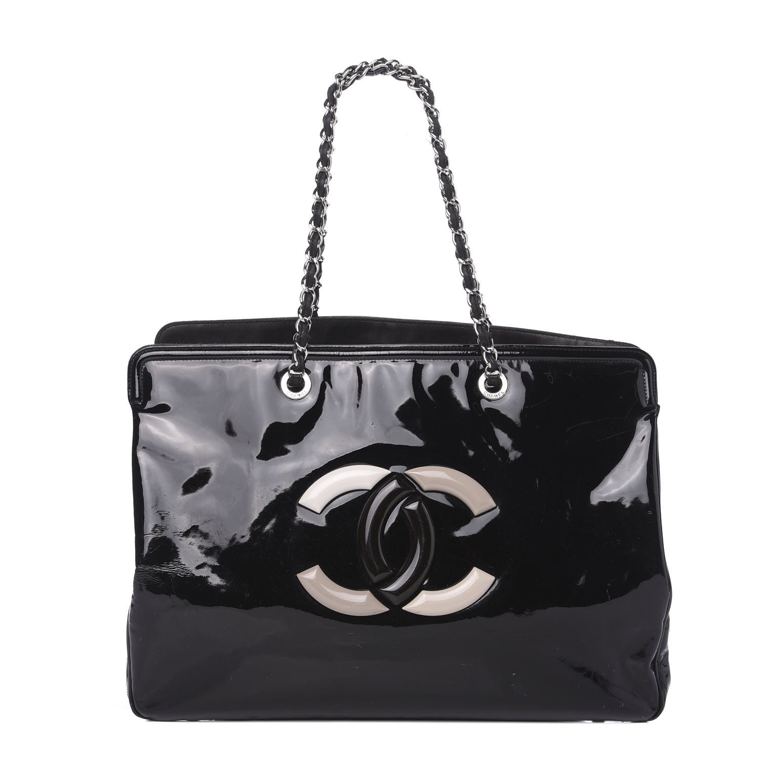 Chanel Vinyl XL Lipstick Tote Black 1 of 19