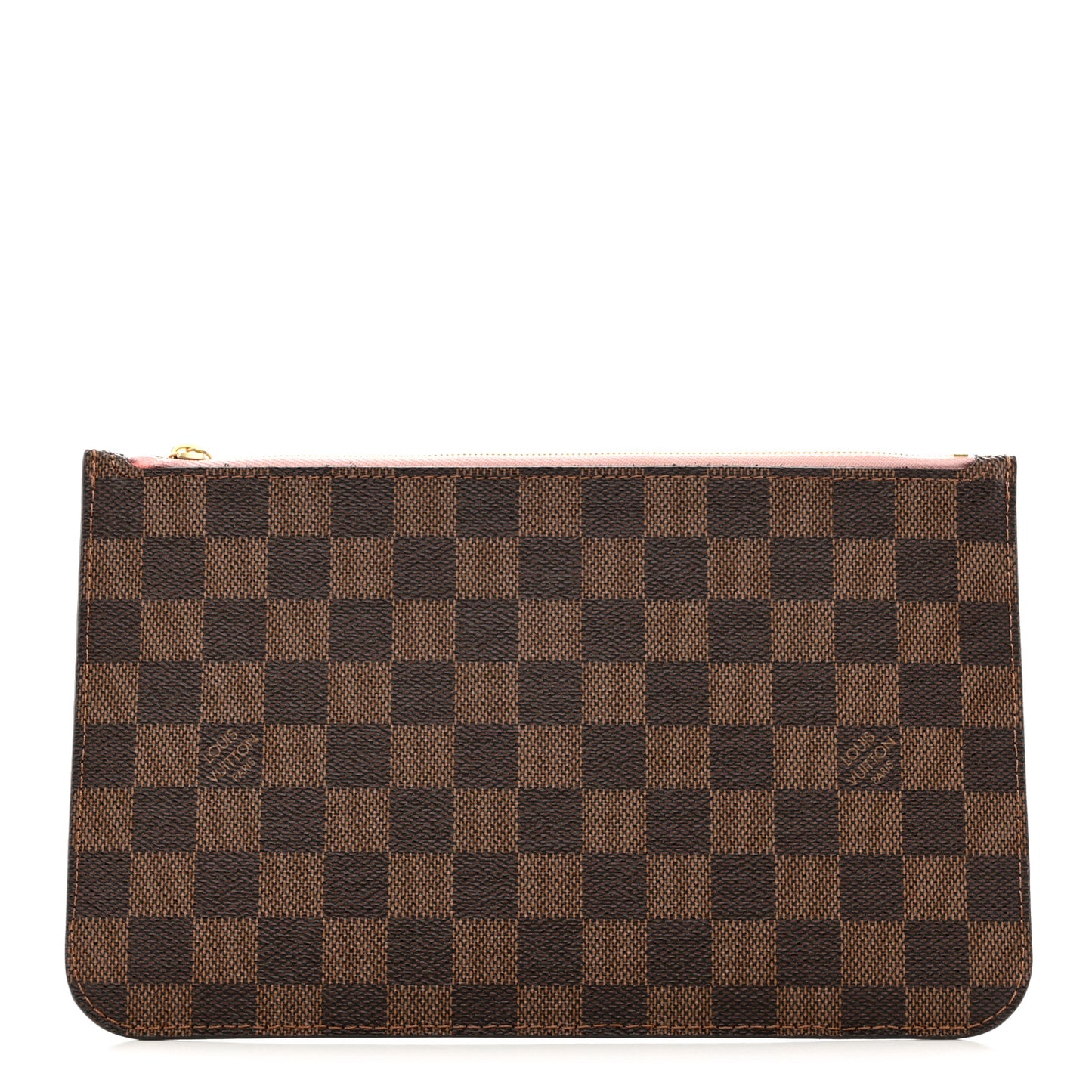 Damier Ebene Neverfull MM GM Pochette Rose Ballerine