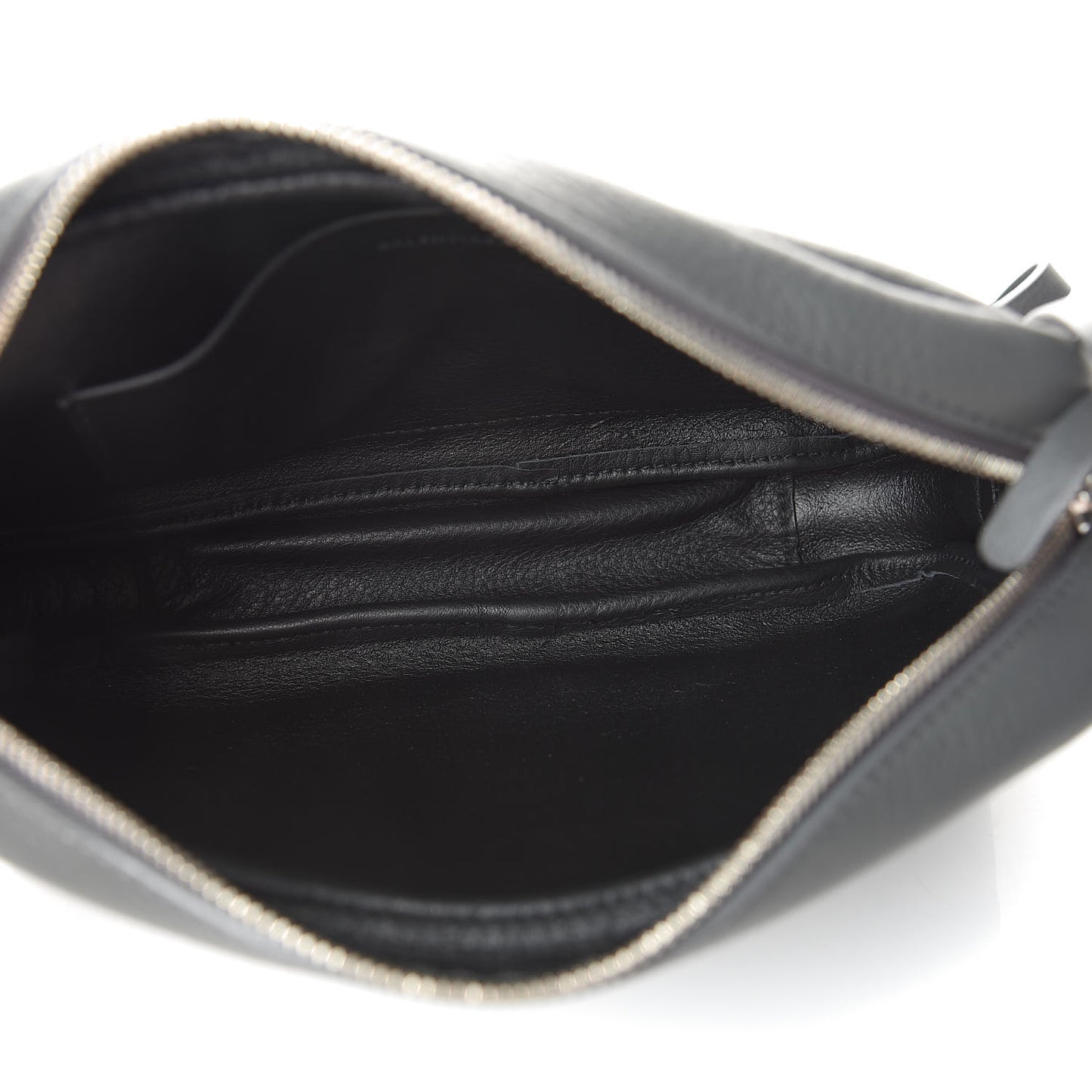 Smooth Calfskin Logo S Everyday Camera Bag Gris Fossile White