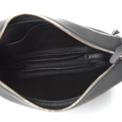 Balenciaga Smooth Calfskin Logo S Everyday Camera Bag Gris Fossile White 5 of 10