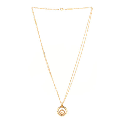 Chopard 18K Yellow Gold Diamond Happy Spirit Pendant Necklace 3 of 5