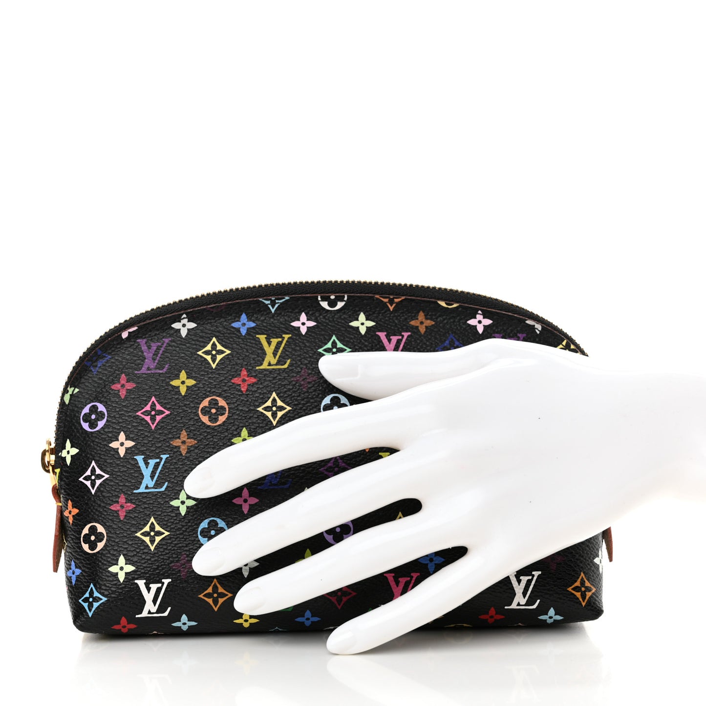 Monogram Multicolor Cosmetic Pouch Black Grenade