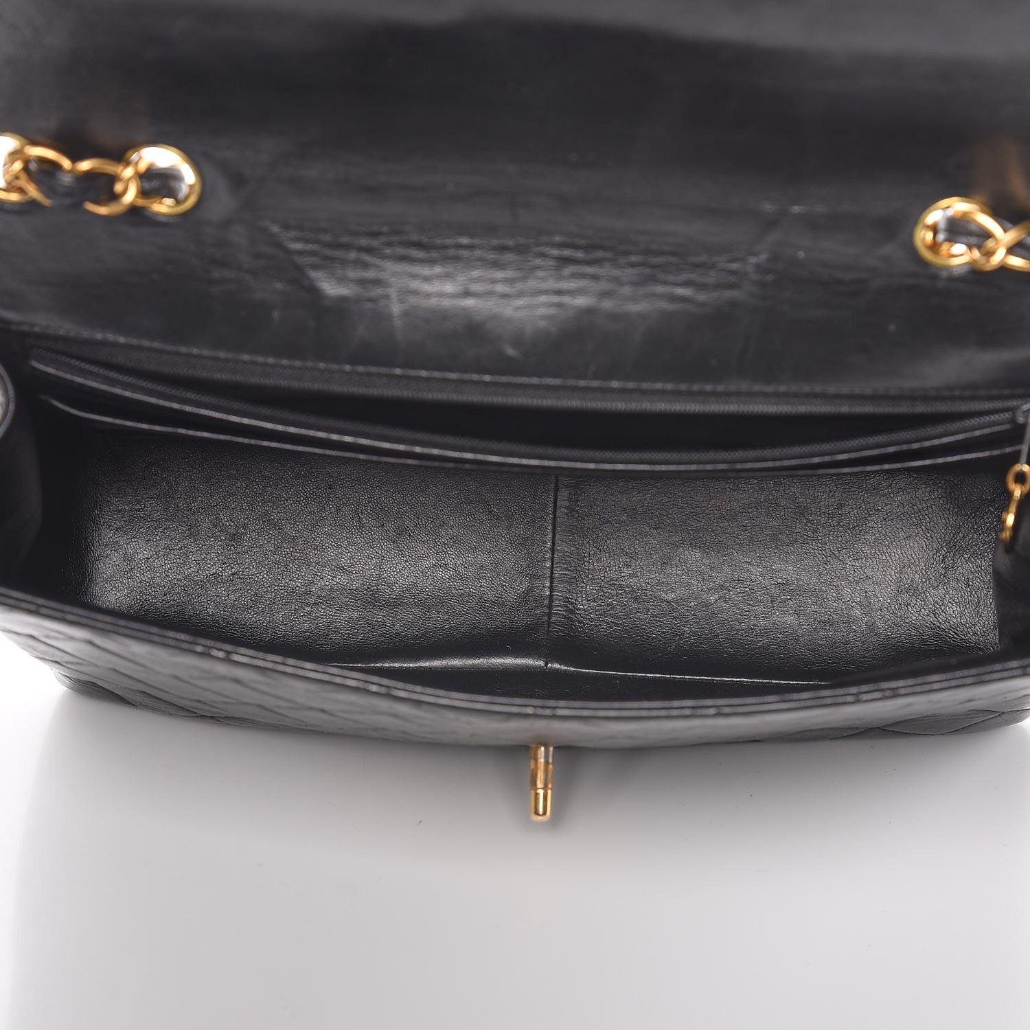 Chanel Lambskin Quilted Jumbo Single Flap Black 2 of 12