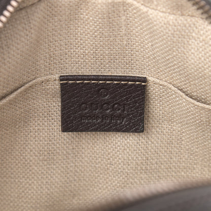 Gucci Textured Calfskin Web Small Webby Bee Shoulder Bag Brown Coffee 5 of 11