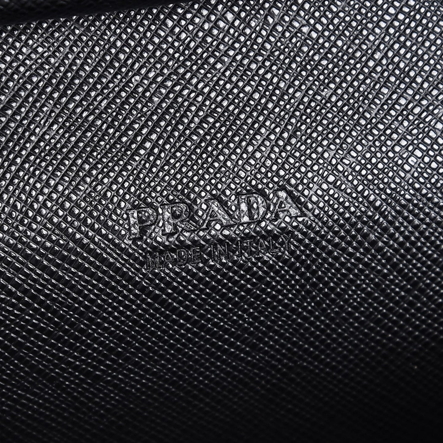 Saffiano Zip Around Portfolio Wallet Black