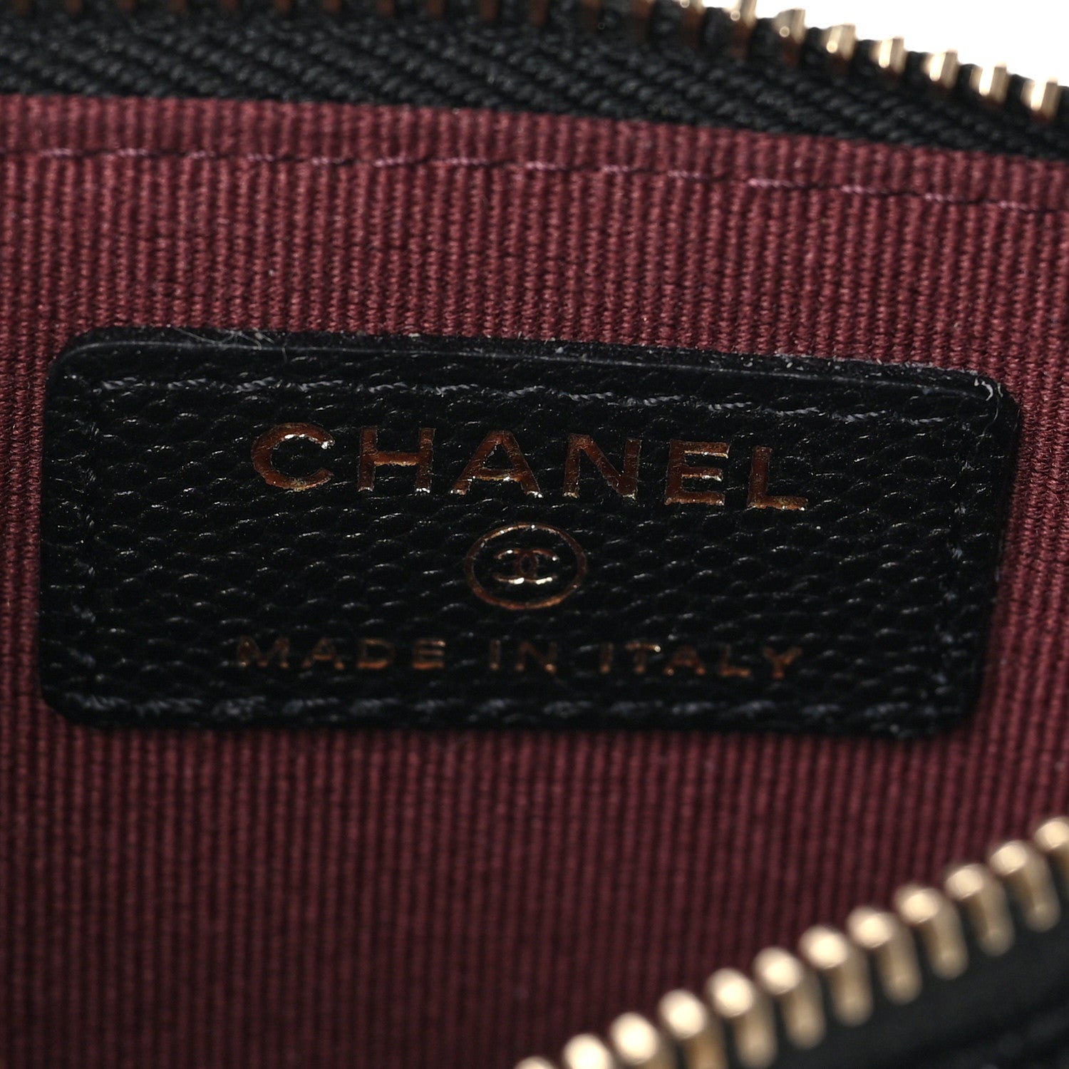 Chanel Caviar Quilted Flap Zip Card Holder Black 6 of 7