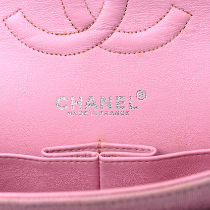 Chanel Jersey Quilted Medium Double Flap Pink 6 of 12