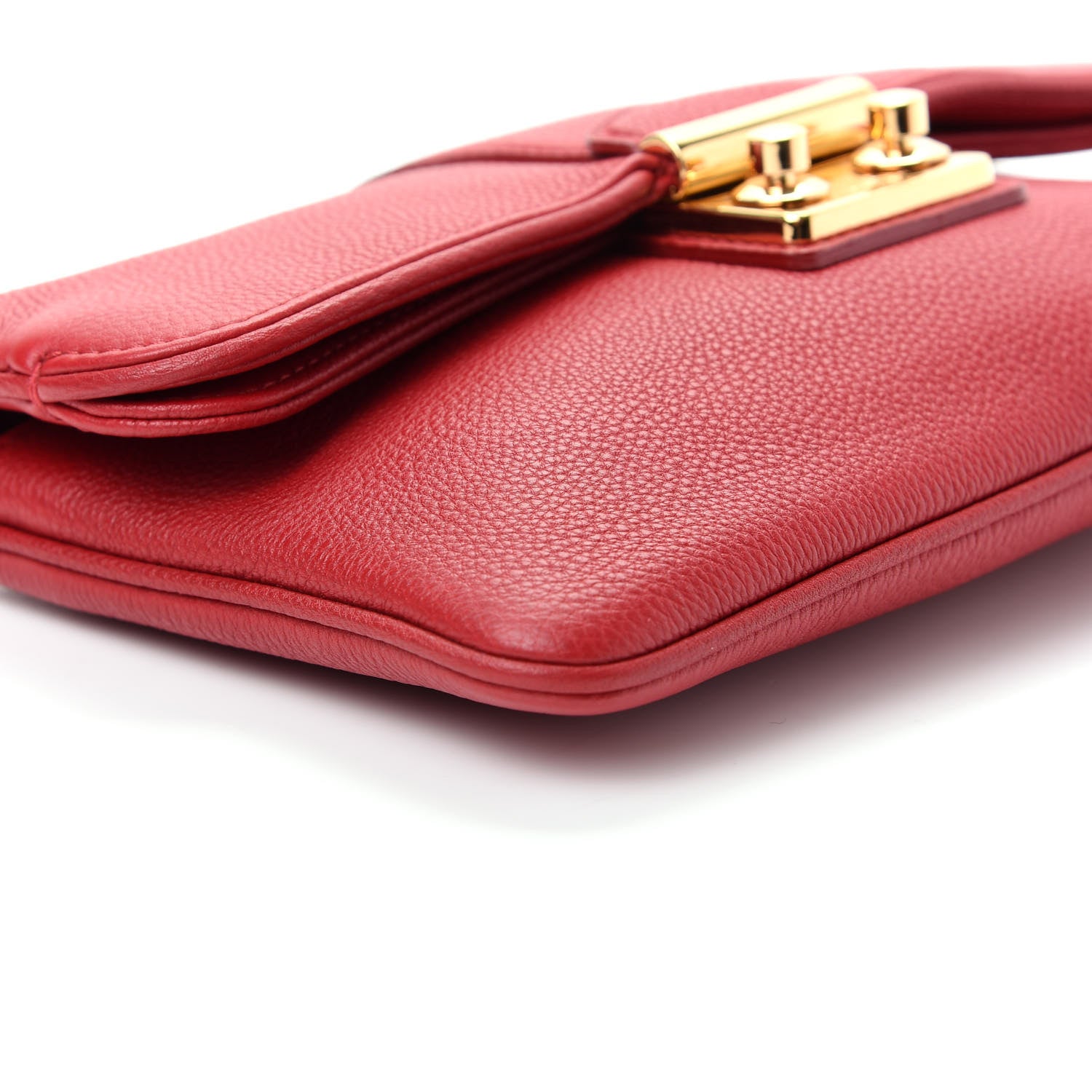 Louis Vuitton Calfskin Sofia Coppola Slim Clutch MM Cherry 5 of 7