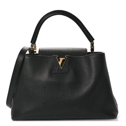 Louis Vuitton Taurillon Capucines BB Black Fuchsia 1 of 10