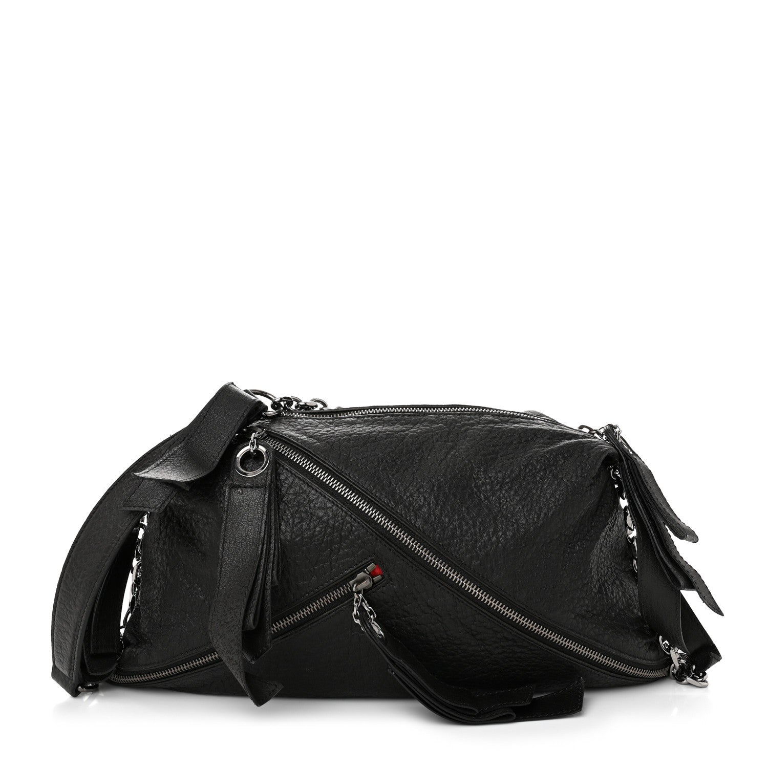 Christian Louboutin Nappa Okapi Medium Trophe Shoulder Bag Black 1 of 10