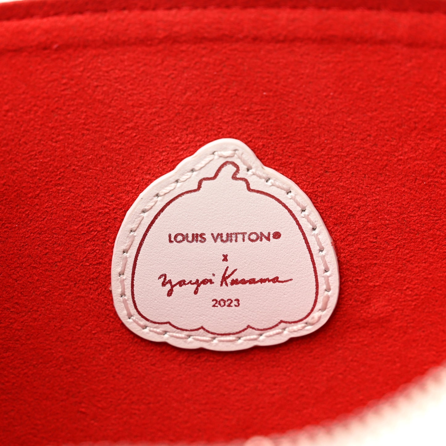 LV X YK Empreinte Infinity Dots Neverfull MM Pochette Rouge White