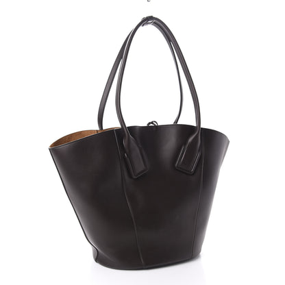 Bottega Veneta Smooth Calfskin Basket Tote Fondente 3 of 10
