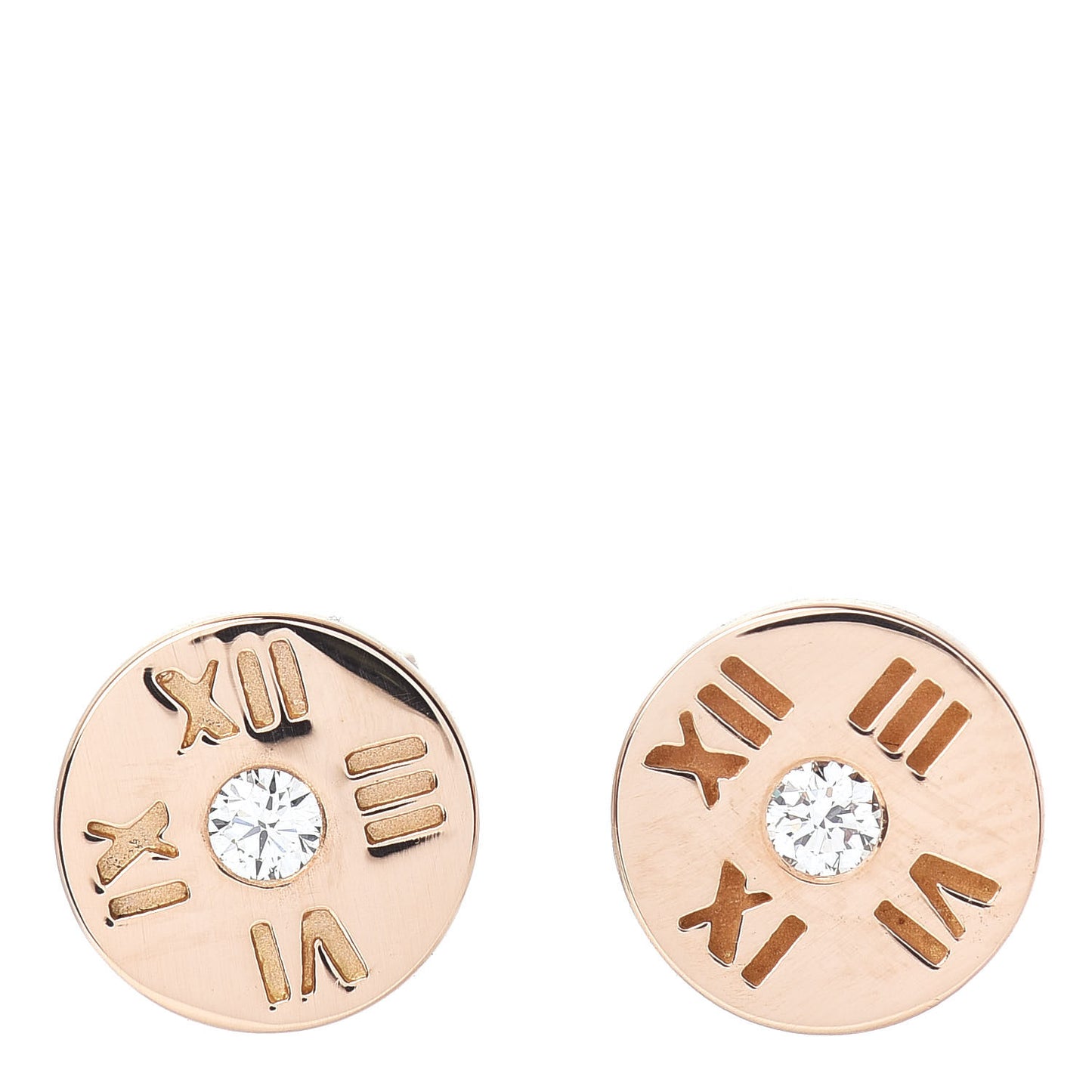 18K Rose Gold Diamond Mini Atlas Earrings