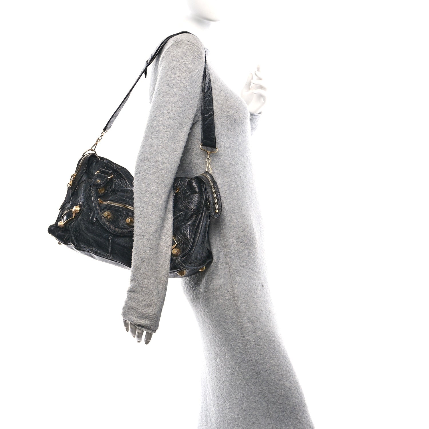 Balenciaga Agneau Giant 21 Gold Hardware Part Time Black 2 of 10