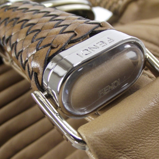 Fendi Nappa Pleated Spy Bone 11 of 11