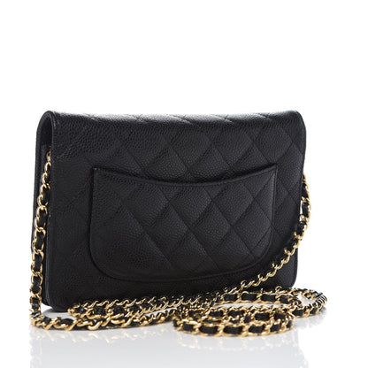 Chanel Caviar Quilted Wallet On Chain WOC Black 3 of 11