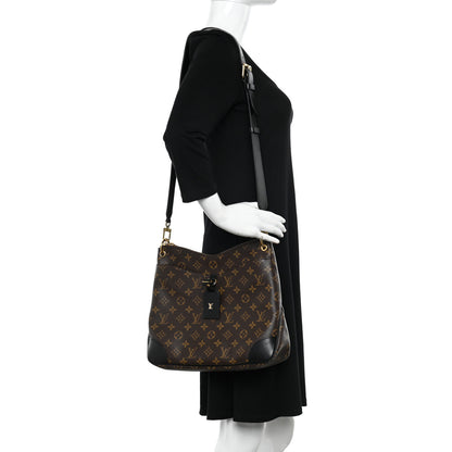Louis Vuitton Monogram Odeon MM Black 3 of 10