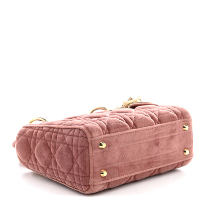 Christian Dior Velvet Mini Lady Dior Pink 4 of 10