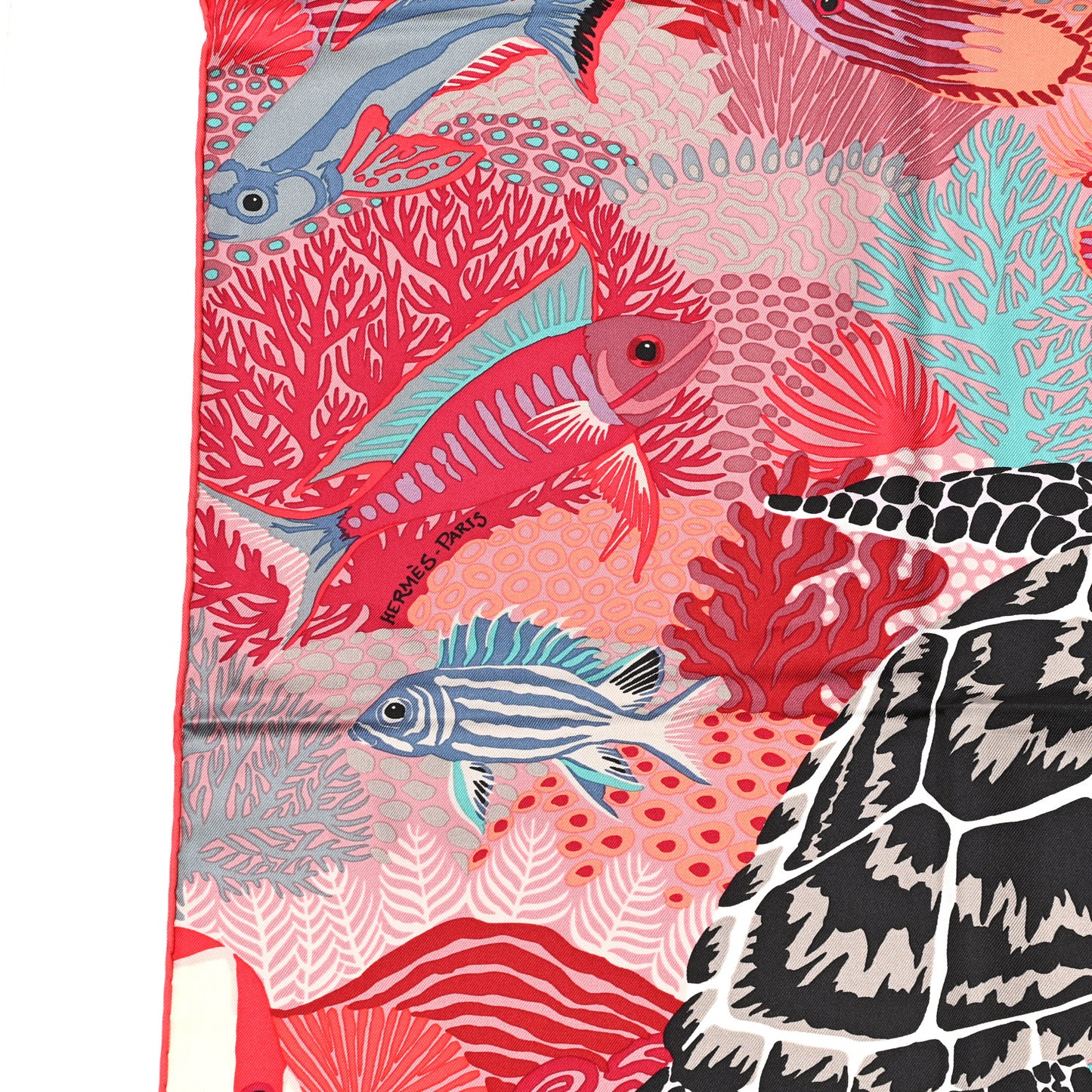 Silk Under The Waves Scarf 90 Rose Rouge Violet