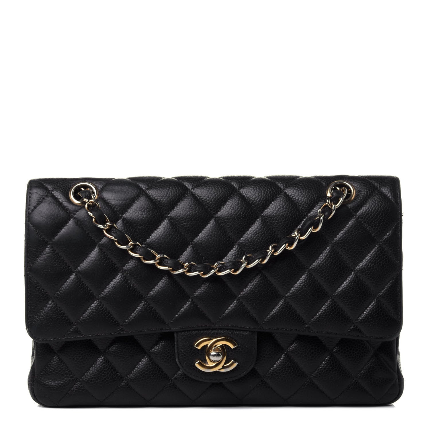 Chanel Caviar Quilted Medium Double Flap Black 2 of 39