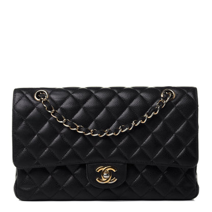 Chanel Caviar Quilted Medium Double Flap Black 2 of 39