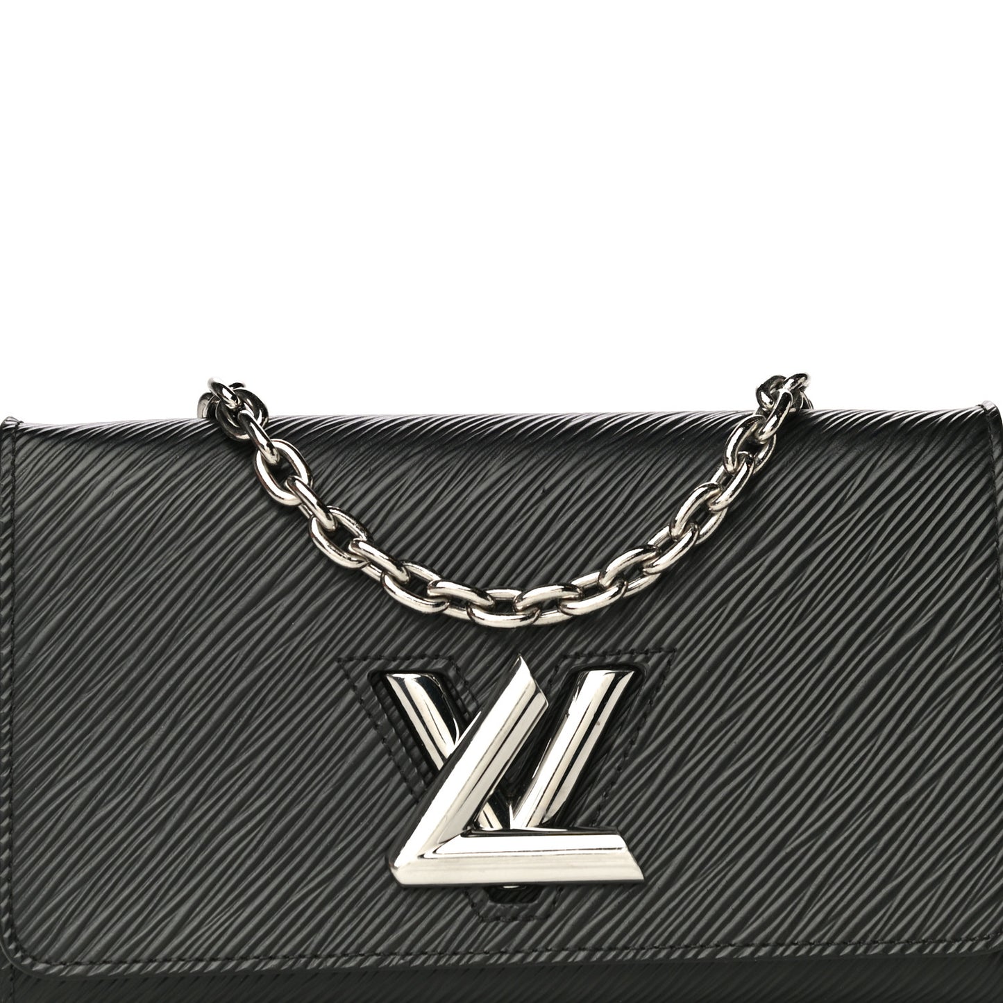 Epi Twist Chain Wallet Black