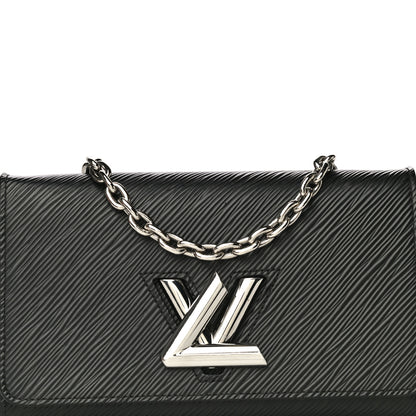 Louis Vuitton Epi Twist Chain Wallet Black 6 of 9