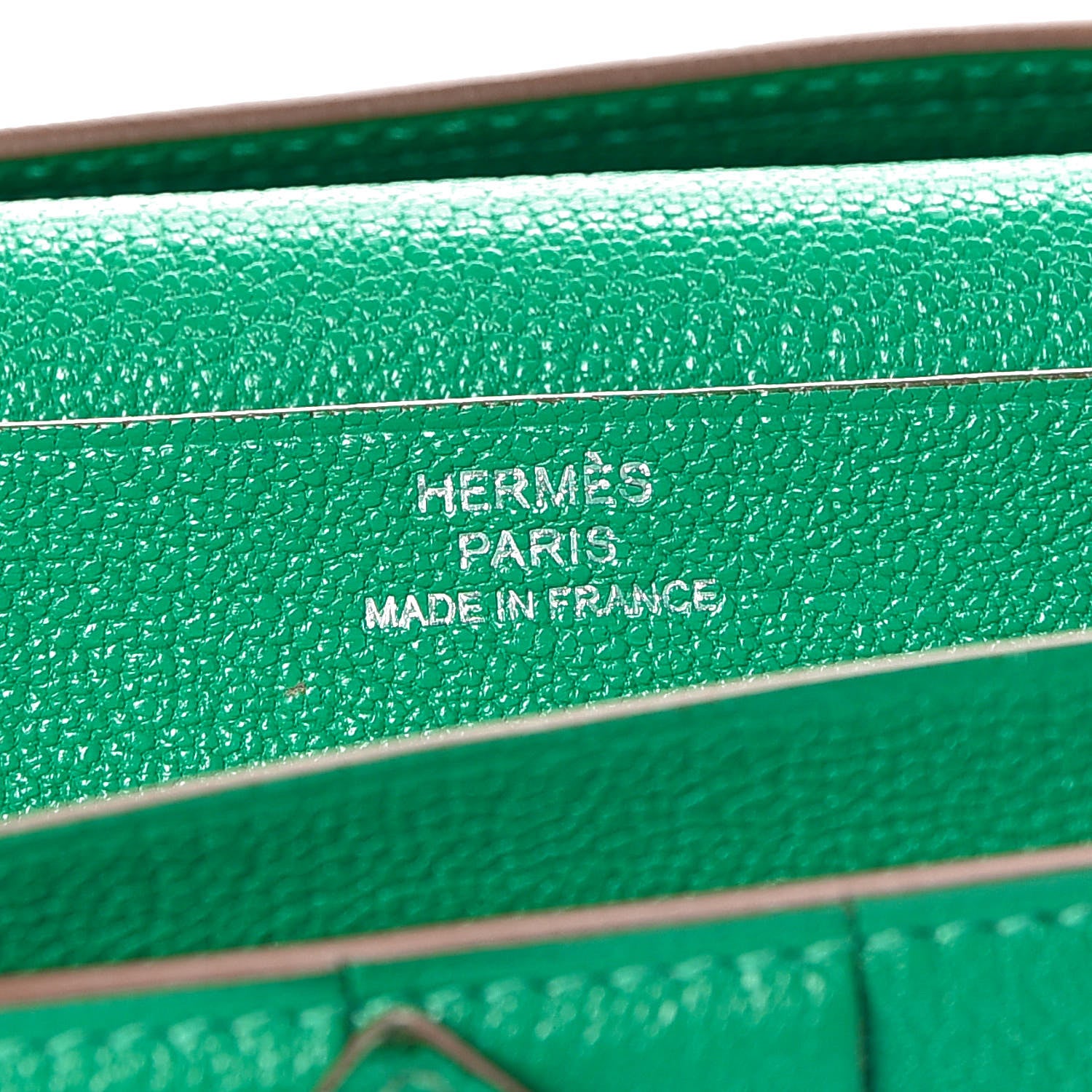 Hermes Chevre Mysore Bearn Gusset Wallet Menthe 6 of 15