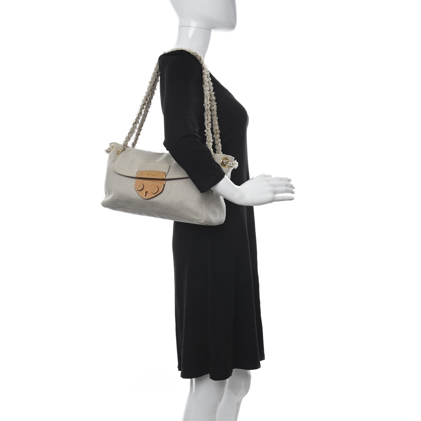 Denim Pattina Sottospalla Canvas Shoulder Bag Corda