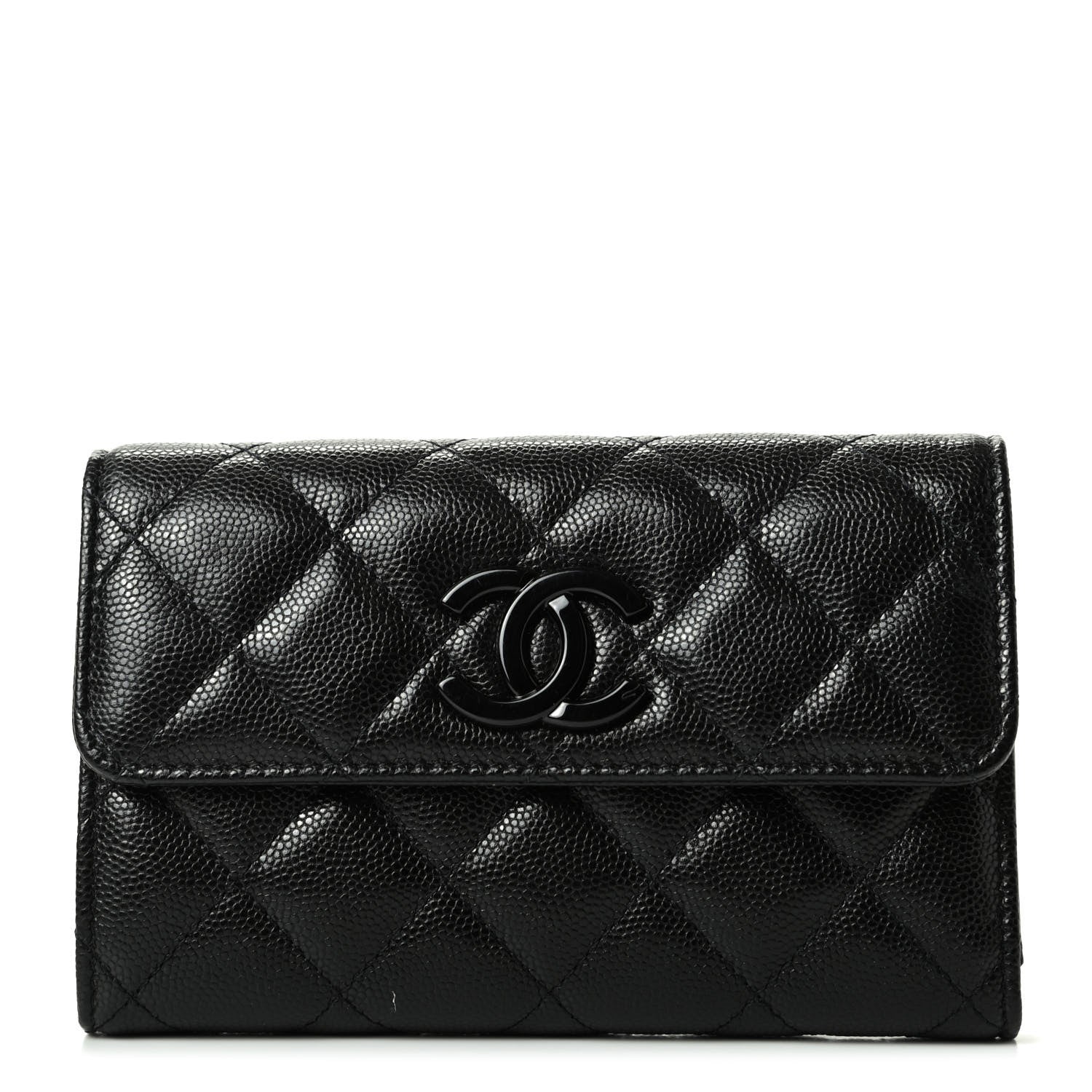 Chanel Caviar Quilted My Everything Flap Wallet Black 1 of 8