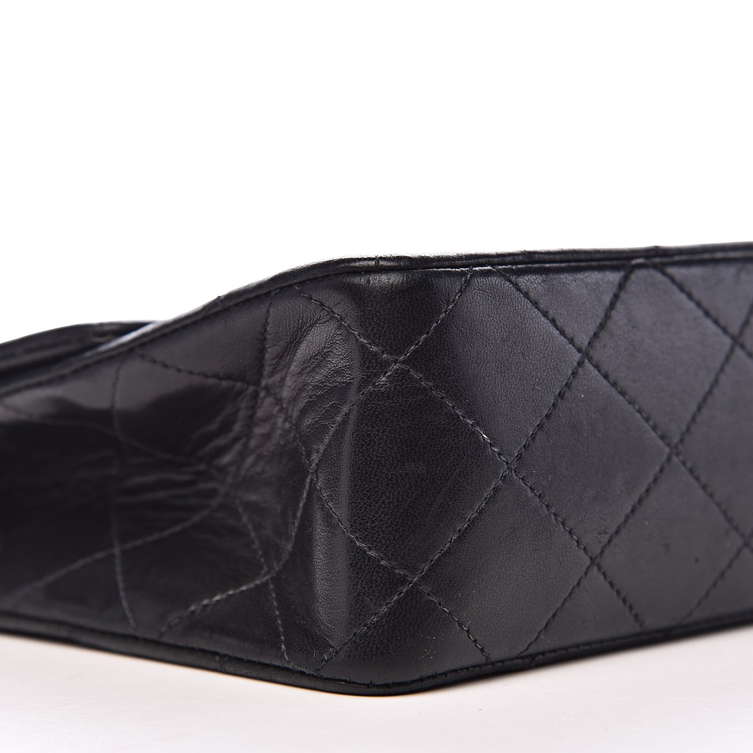 Chanel Lambskin Quilted Mini Square Flap Bag Black 8 of 13