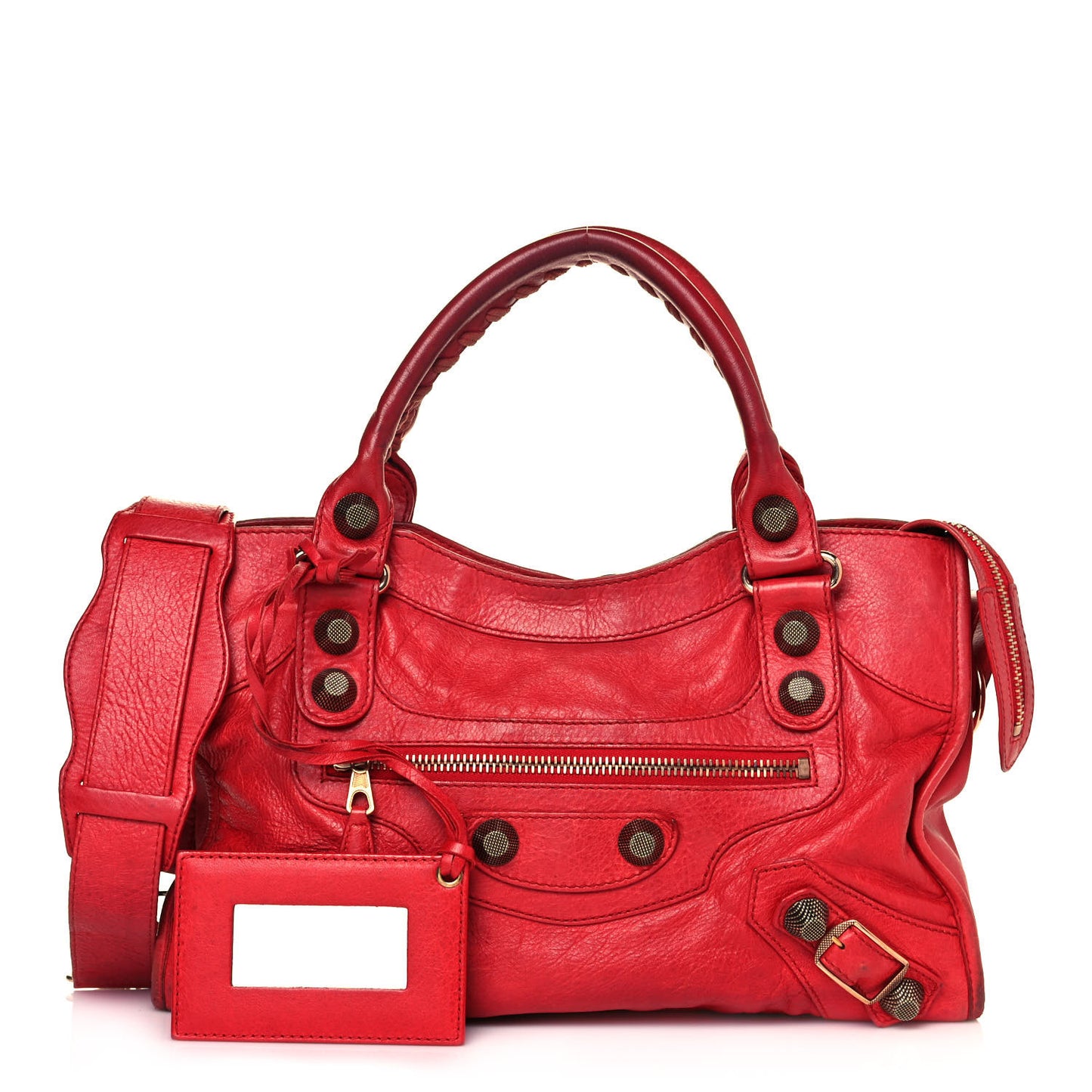 Agneau Giant 21 Rose Gold Hardware City Rouge Coquelicot