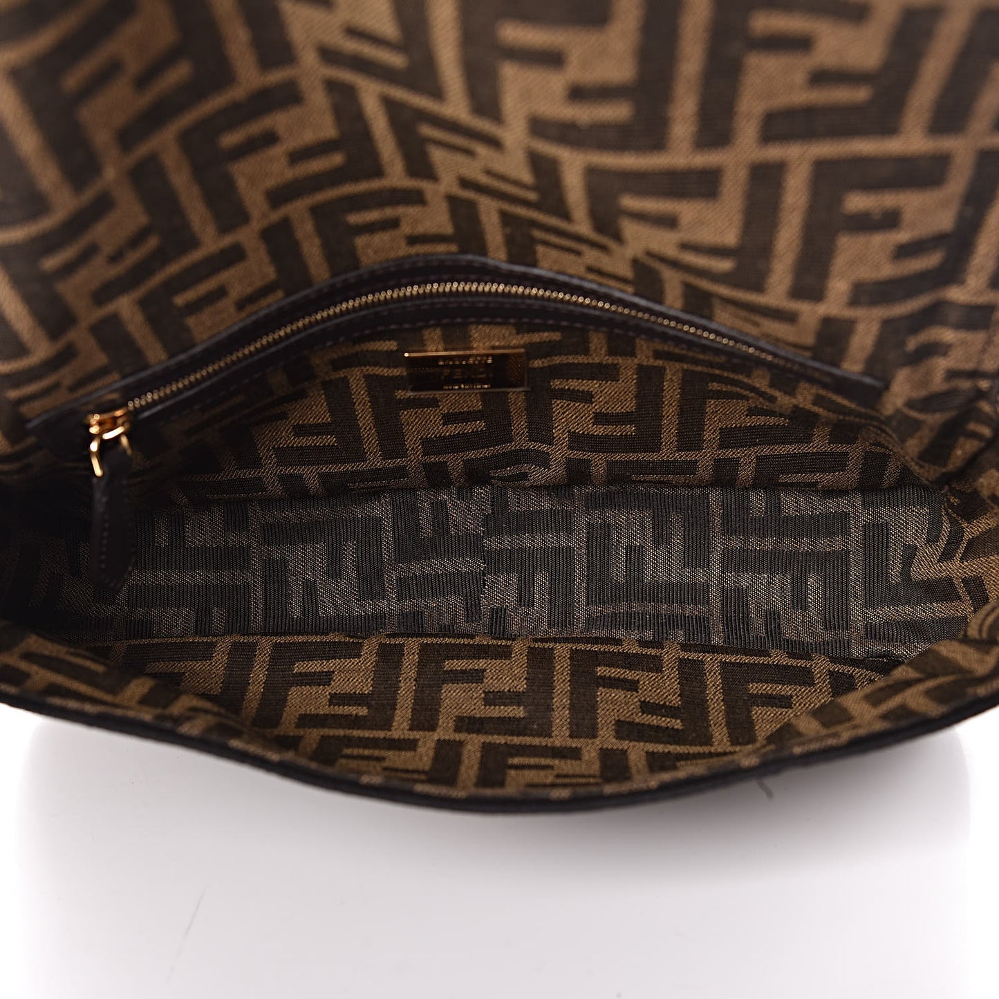 Fabric Jacquard FF 1974 Medium Baguette Tobacco Moro Black