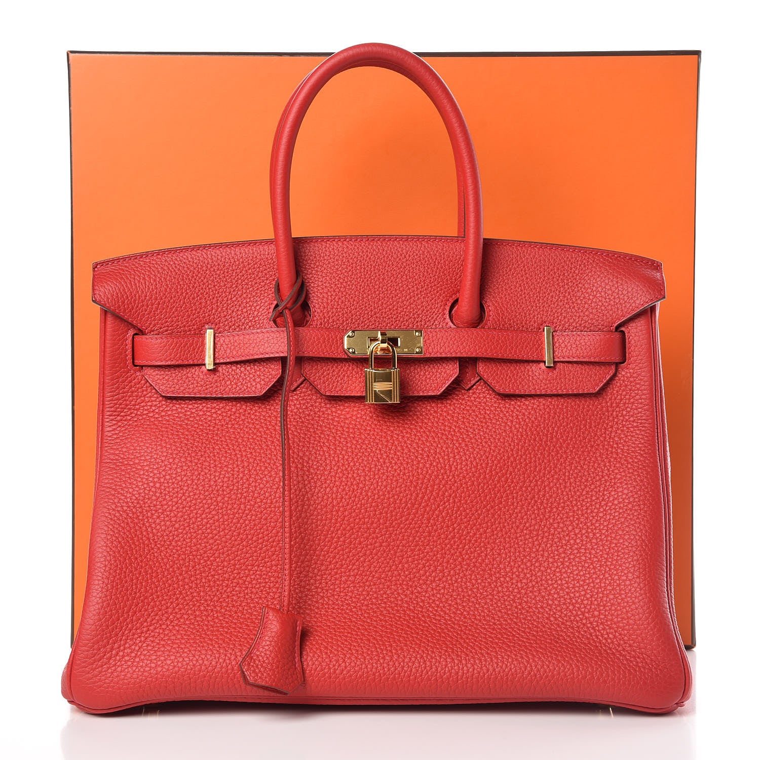 Hermes Togo Birkin 35 Rouge Casaque 33 of 33