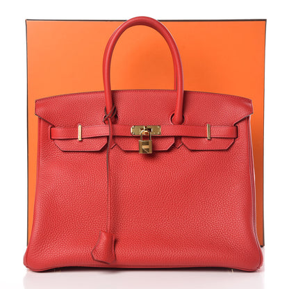 Hermes Togo Birkin 35 Rouge Casaque 33 of 33
