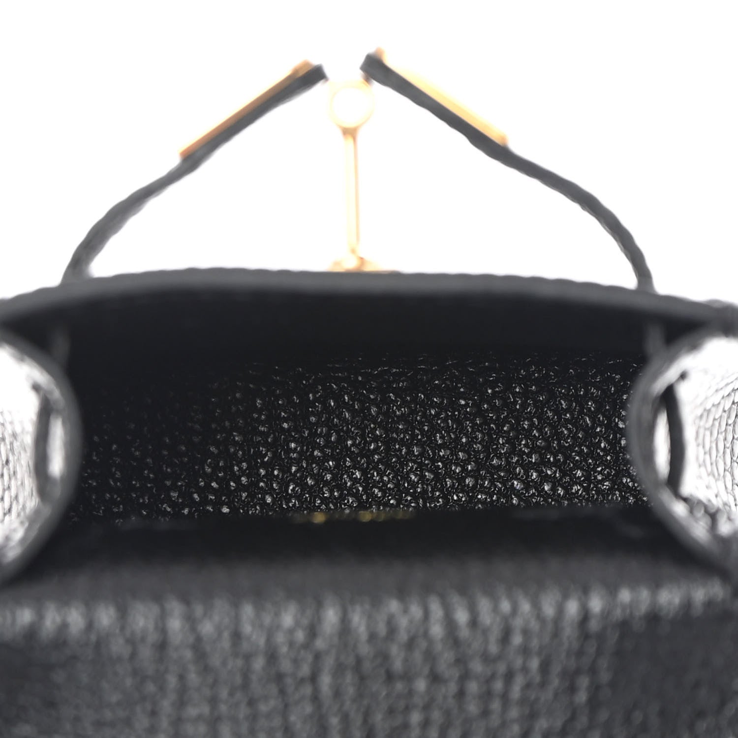 Hermes Lizard Mini Kelly Twilly Bag Charm Black 3 of 5